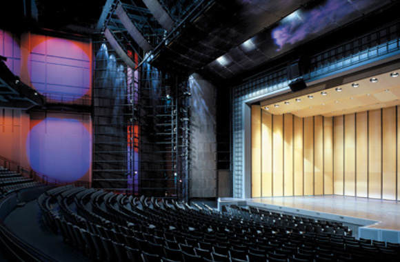 Inside of harris theatre at millenium Park