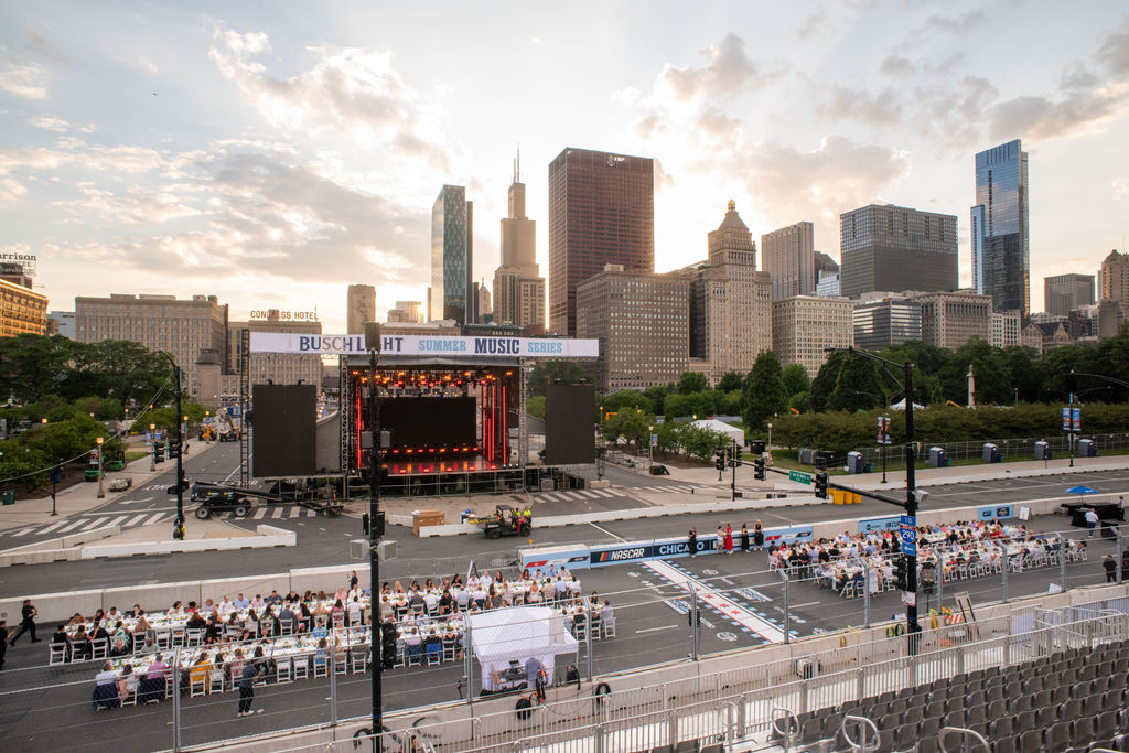 overview of chicago gourmet nascar 2025 dinner on track venue