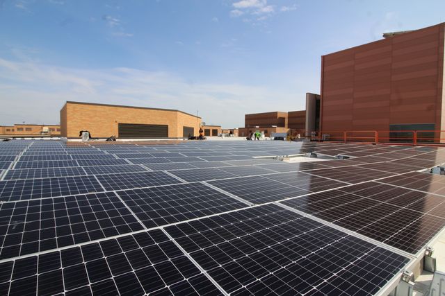 Solar panel system.